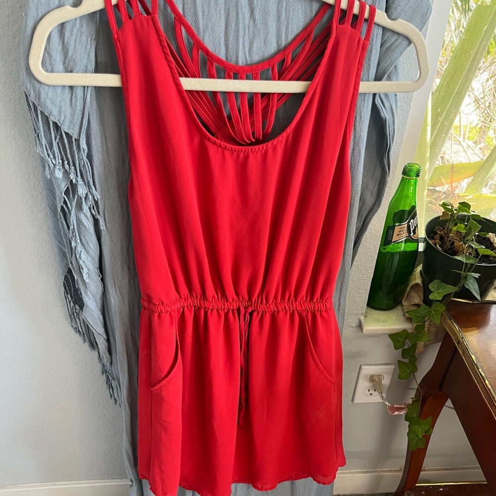 Naked Zebra brand, size small, red